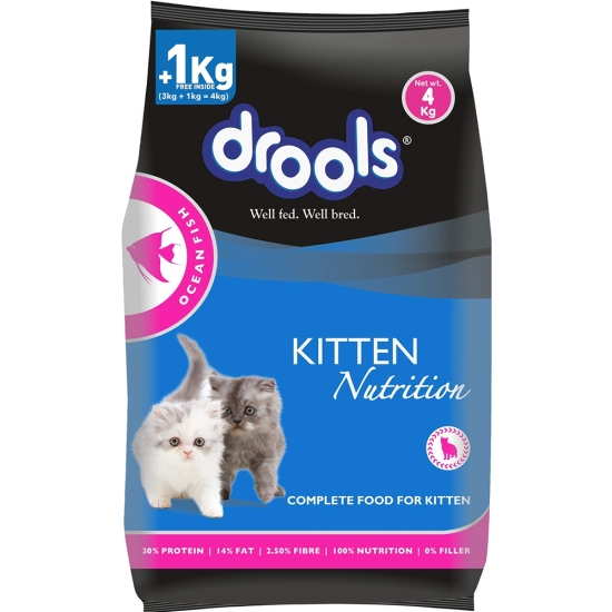 Drools Adult Dry Cat Food: Mackerel Flavor, 3 kg Irresistible Nutrition